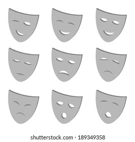 Masks icon set