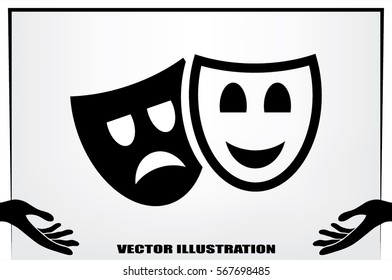 Masks icon vector illustration.