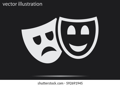 Masks icon vector illustration.