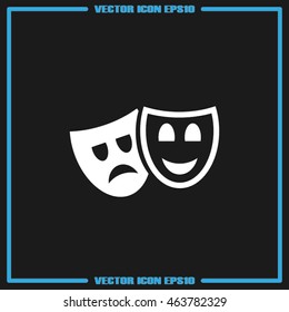Masks icon. Vector illustration eps10.