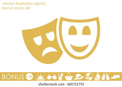 Masks icon vector illustration eps10.