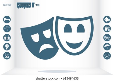 Masks icon vector illustration eps10.