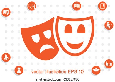 Masks icon vector illustration eps10.