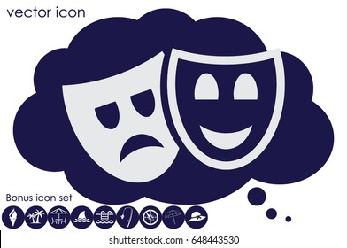 Masks icon vector illustration eps10.