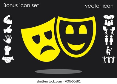 Masks icon vector illustration eps10.