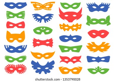 Masks for masquerade set vector illustration