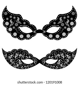 Masks For A Masquerade / Vector Beautiful Party Mask.