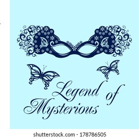 Masks For A Masquerade / Vector Beautiful Party Mask. 