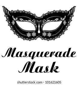 Masks For A Masquerade /  Vector Butterfly Party Mask.