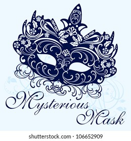 Masks For A Masquerade / Vector party mask / Vector Beautiful Party Mask.