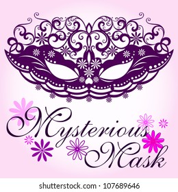 Masks For A Masquerade / Vector party mask / Vector Beautiful Party Mask.