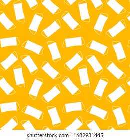 masks seamless pattern. eps10 vector stock illustration