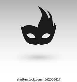 masks silhouette in black   vector