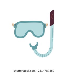 Máscaras para la ilustración vectorial de natación. Equipo de buceo libre. Icono de gafas submarinas  