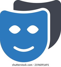masks Vector illustration on a transparent background. Premium quality symmbols. Glyphs vector icons for concept and graphic design.