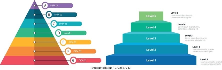 Pirámide de Maslow Jerarquía de Necesidades, Motivación Humana Diagrama de Psicología Vector
