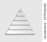 Maslow pyramid sign. Paper style icon. Illustration.