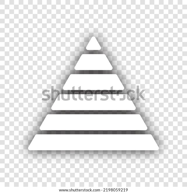 Maslow Pyramid Sign White Icon Dropped Stock Vector (Royalty Free ...