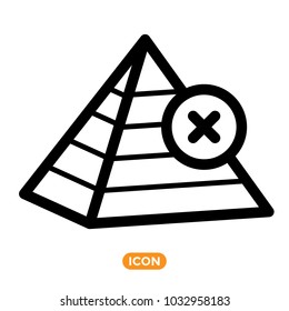 Maslow Pyramid Vector Symbol