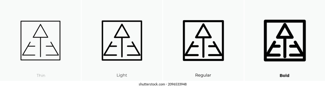 maslow pyramids icon. Thin, Light Regular And Bold style design isolated on white background