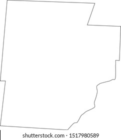 Mason County Map State Washington Stock Vector