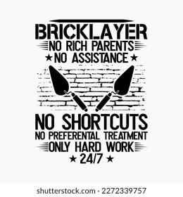 Mason Hard Work Brickie Brickmason Bricklayer
