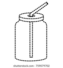 mason jar with beverage