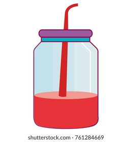 mason jar with beverage