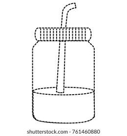 mason jar with beverage