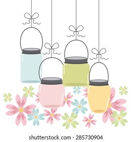 mason jar design, vector illustration eps10 graphic 