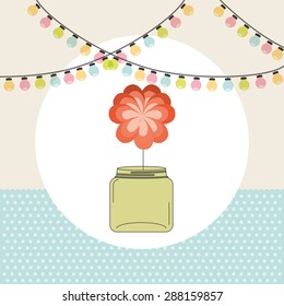 mason jar design, vector illustration eps10 graphic 
