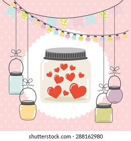 mason jar design, vector illustration eps10 graphic 