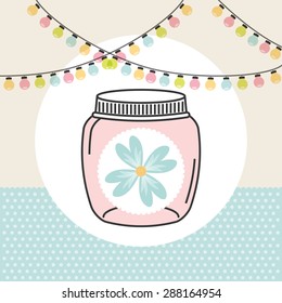 mason jar design, vector illustration eps10 graphic 