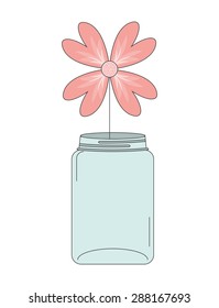 mason jar design, vector illustration eps10 graphic 