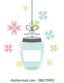 mason jar design, vector illustration eps10 graphic 