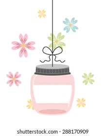 mason jar design, vector illustration eps10 graphic 