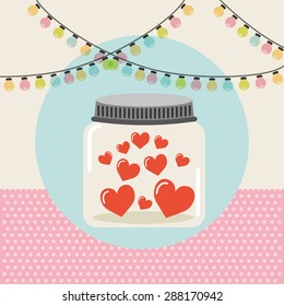mason jar design, vector illustration eps10 graphic 