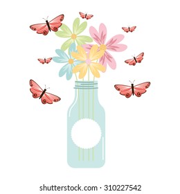 mason jar design, vector illustration eps10 graphic 