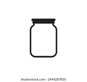 Mason jar icon . vector illustration