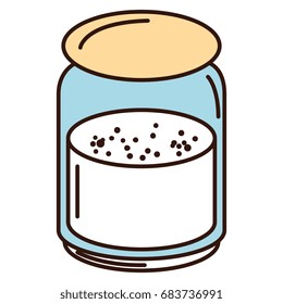 mason jar with ingredient kitchen
