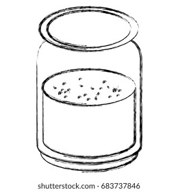 mason jar with ingredient kitchen