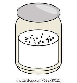 mason jar with ingredient kitchen