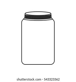 mason jar isolated icon vector illustration design