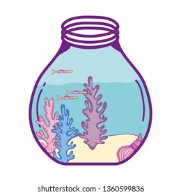 mason jar with seaweed