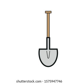 Mason Shovel Vector Icon Formed Simple Stock Vector (Royalty Free ...