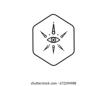 Masonic eye, logo design