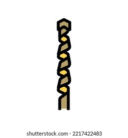 masonry drill bit color icon vector. masonry drill bit sign. isolated symbol illustration