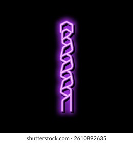 masonry drill bit neon light sign vector. masonry drill bit illustration
