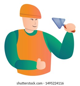 Masonry icon. Cartoon of masonry vector icon for web design isolated on white background