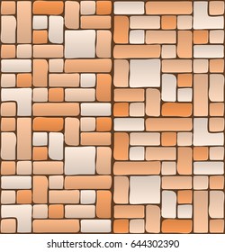 Masonry stone wall beautiful banner wallpaper design illustration 
